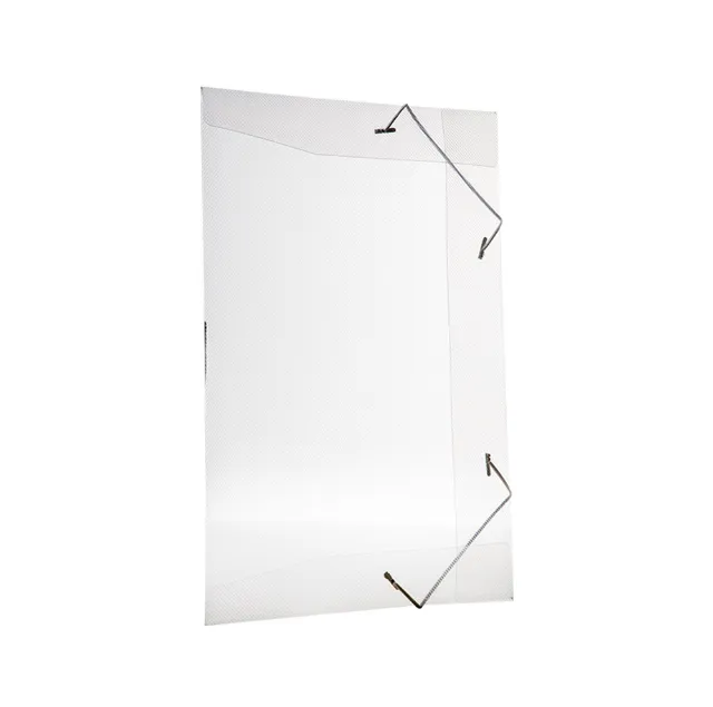 PASTA PLAST C/ELASTICO OFICIO CRISTAL