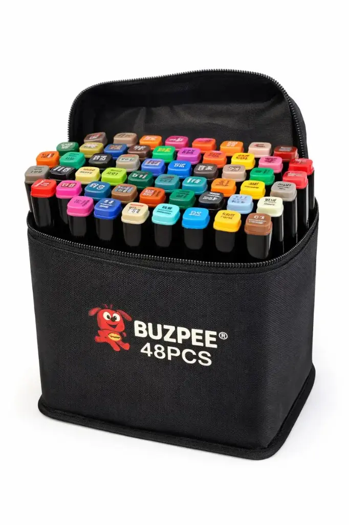 MARCADOR PERMANENTE PONTA DUPLA 48 CORES 