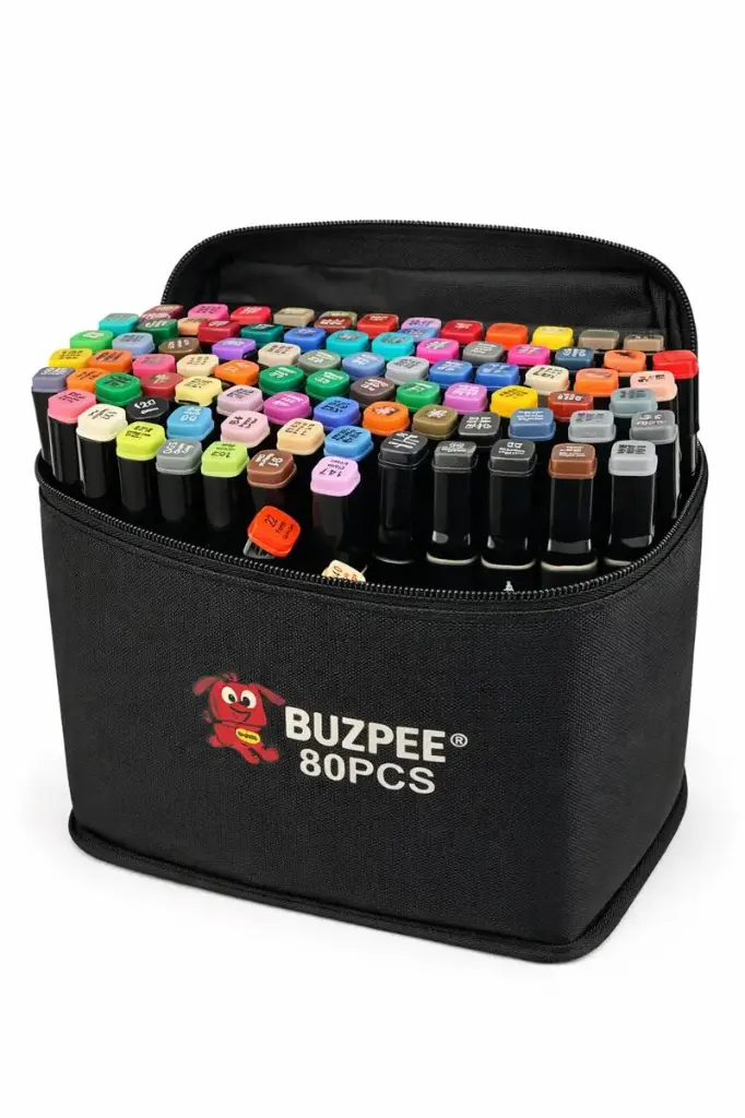 MARCADOR PERMANENTE PONTA DUPLA 80 CORES 