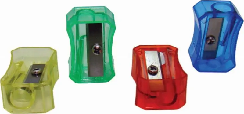 APONTADOR PLASTICO TRANSPARENTE PET 