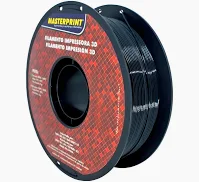 FILAMENTO 3D - PETG PRETO - ROLO 1KG (1.75MM) DER 4 
