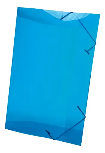 PASTA PLAST C/ELASTICO OFICIO AZL 