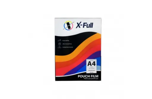 PLASTICO PARA PLASTIFICACAO A4 100pcs/CX 220x307mm 250mic X-FULL 