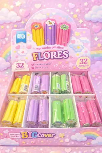 BORRACHA ESCOLAR FLORES  